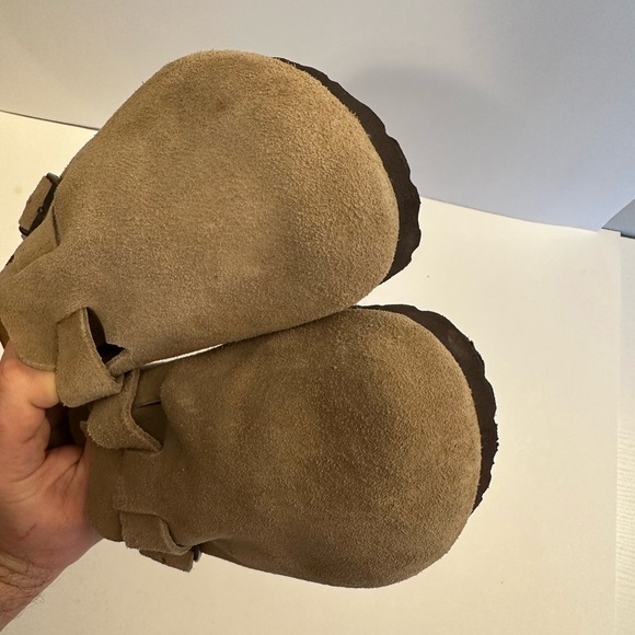 Birkenstock Betula Suede Clog Slide Men’s Size 11 Taupe Unisex main image 5